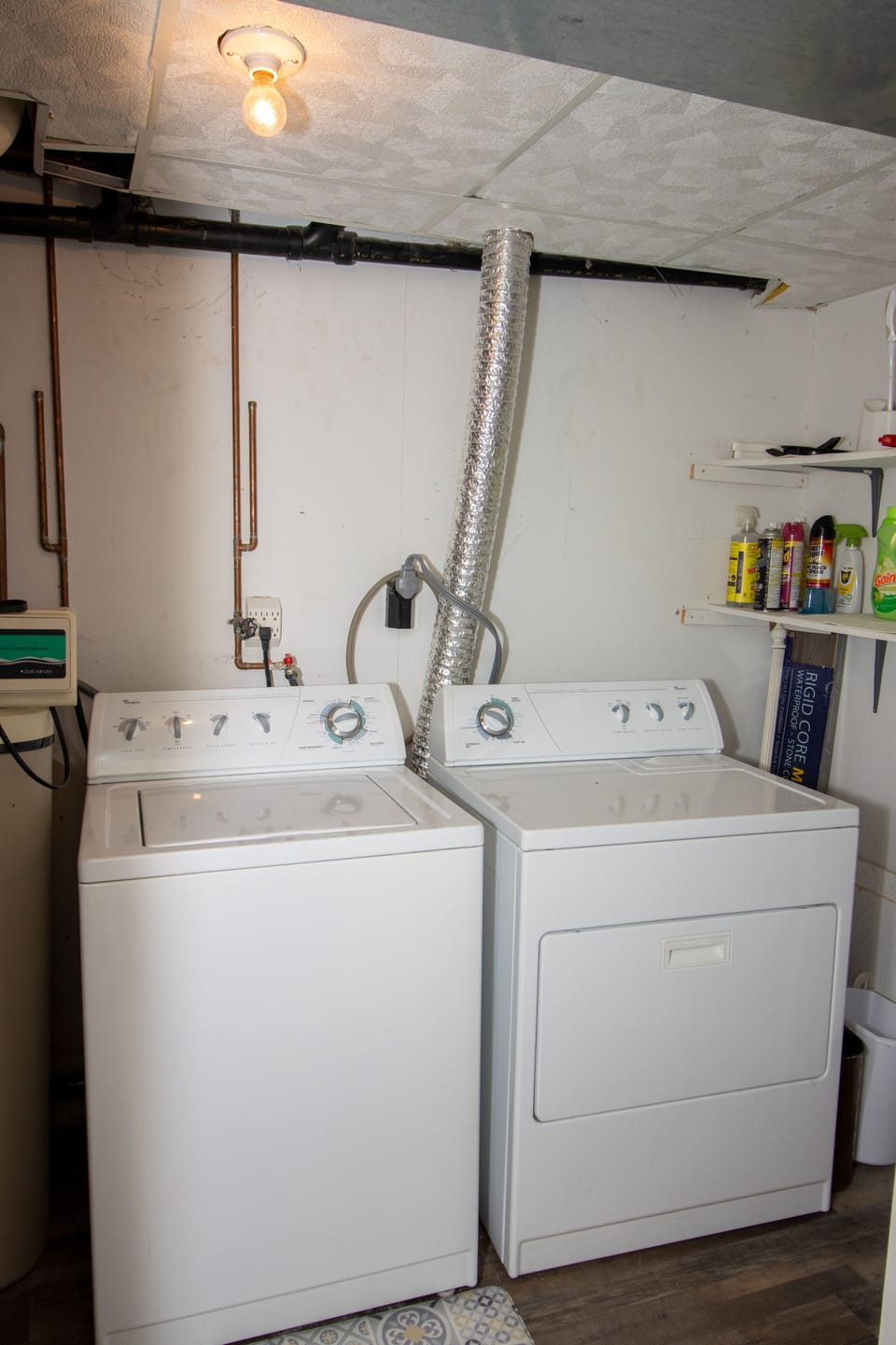 Washer & dryer in basement and available for free guest use
