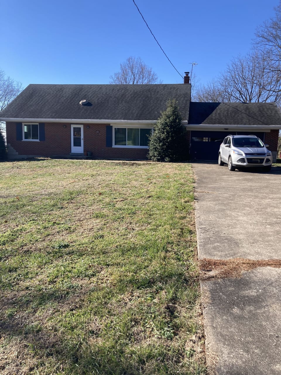 front of the house