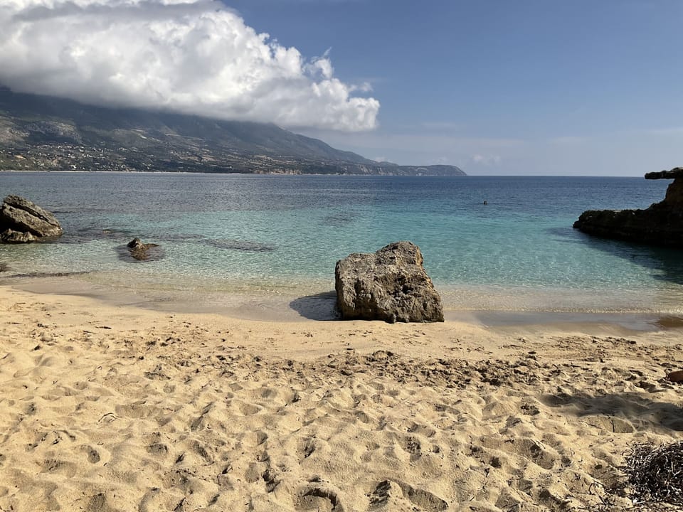 Kefalonia beaches: Pessada Lagoon , 8 km from the villa