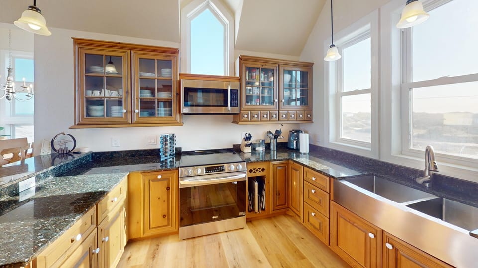 Kitchen at Memories vacation rental, Carova Beach 4x4 Northern Outer Banks NC