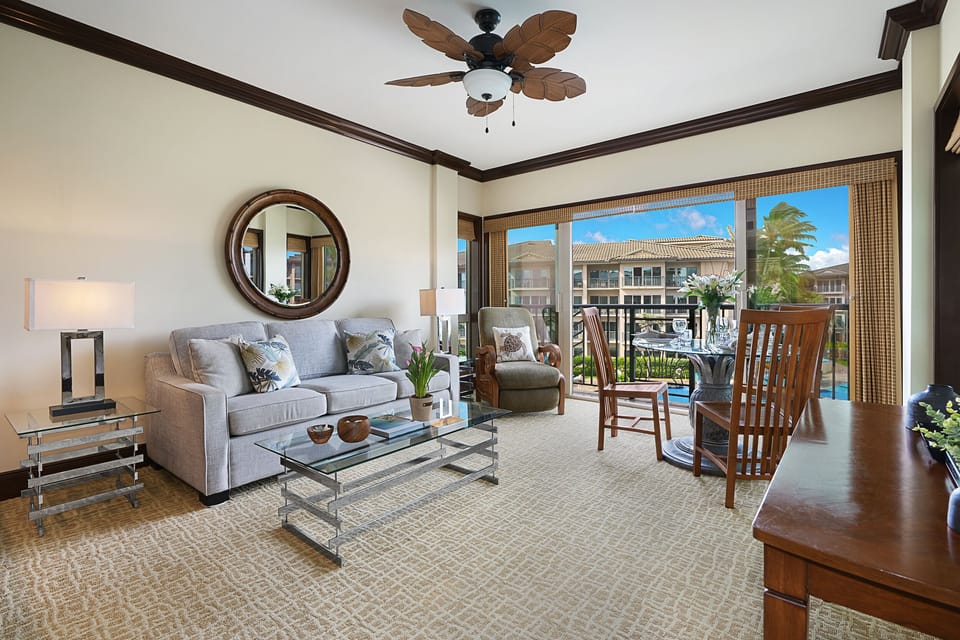 Waipouli Beach Resort A301 Living Room