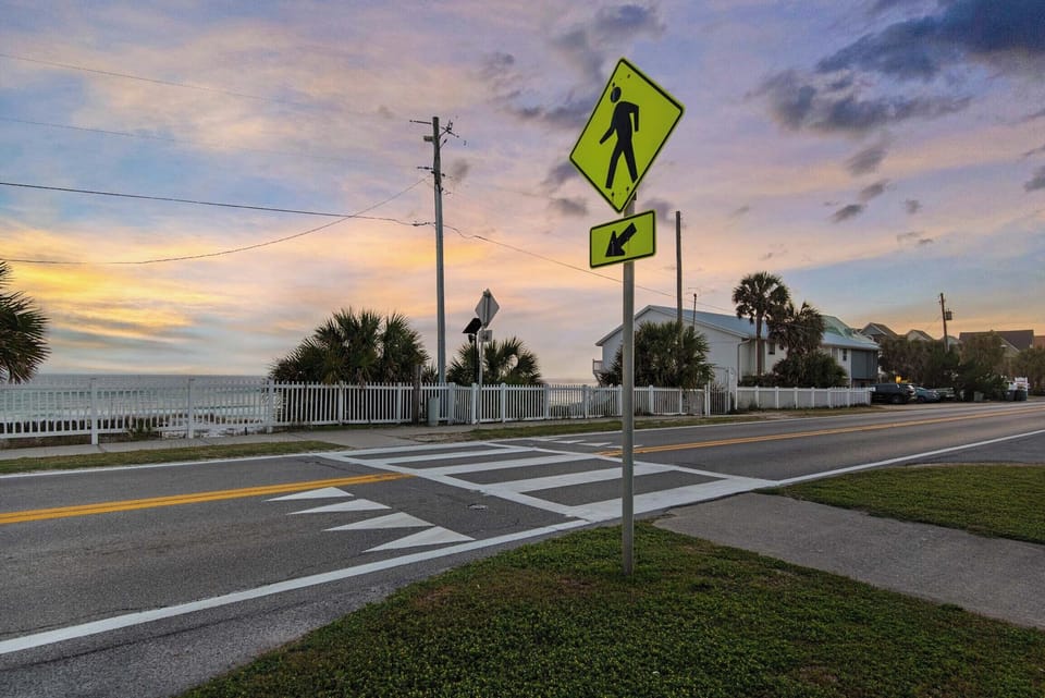 Crosswalk to the beach access