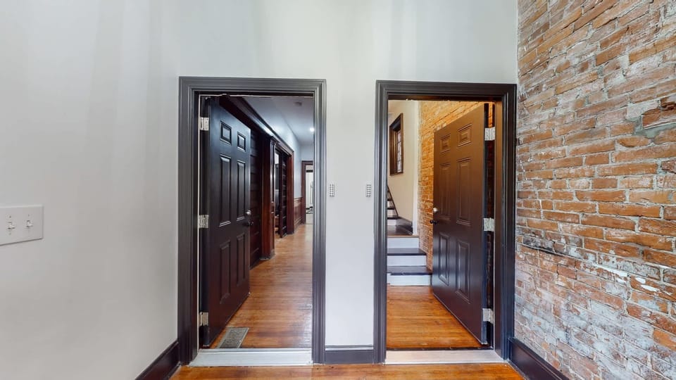 Interior: This is the entrance that leads to the second floor of our apartment.