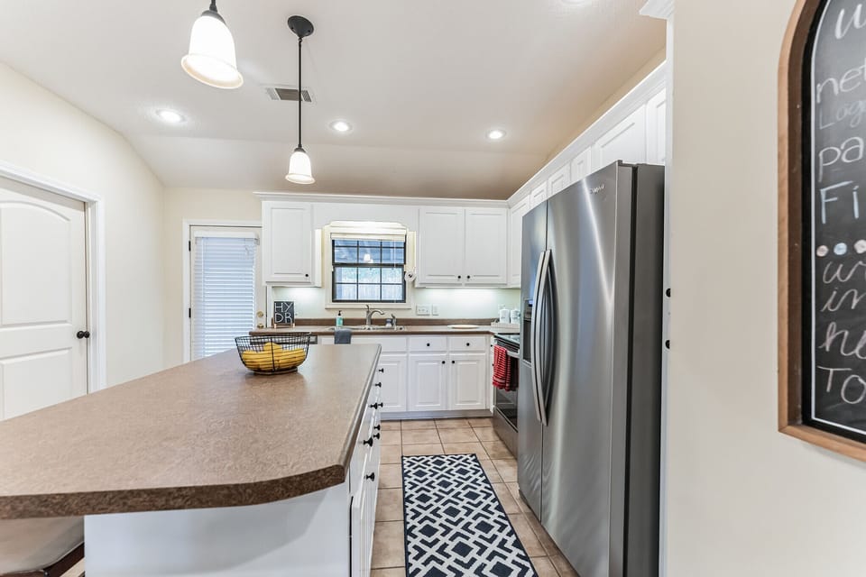 Kitchen island.