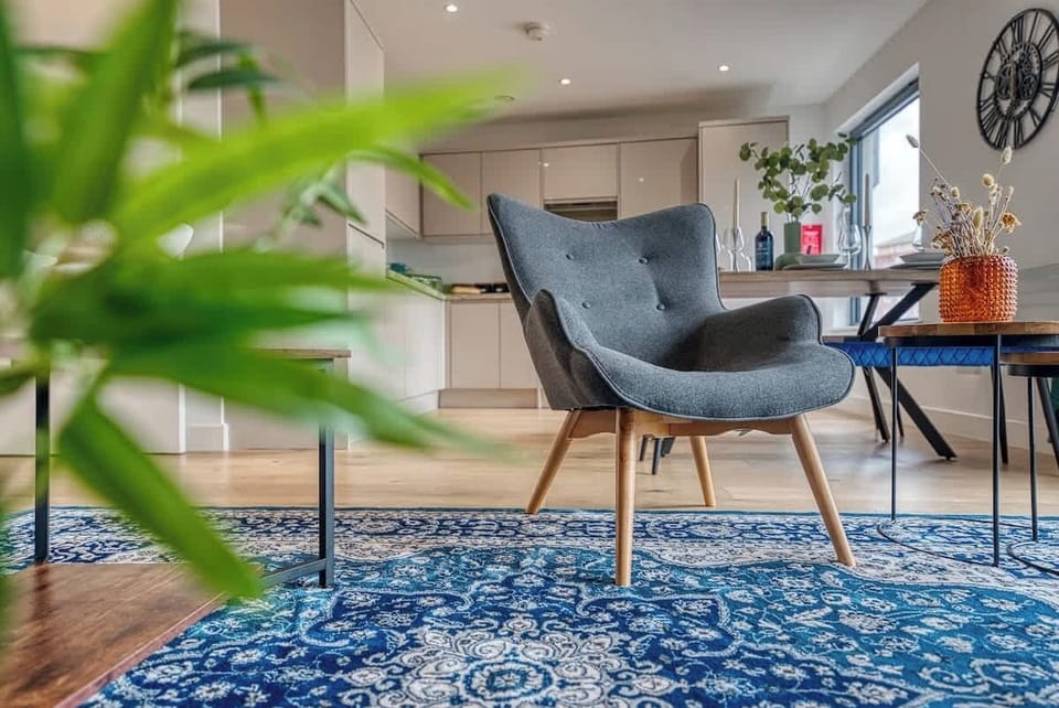 Living area at Blue Puffin Stays Short Lets & Serviced Accommodation