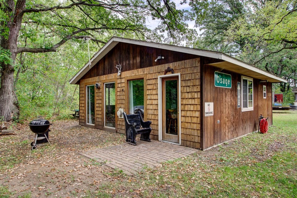 River Cabin Exterior, Fall 2023
