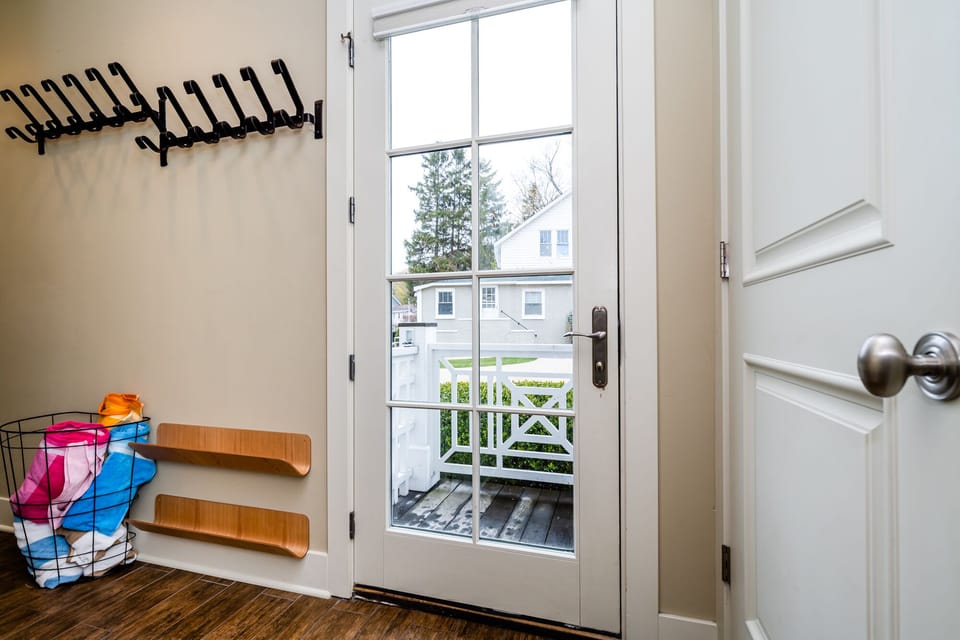 Interior view of front door