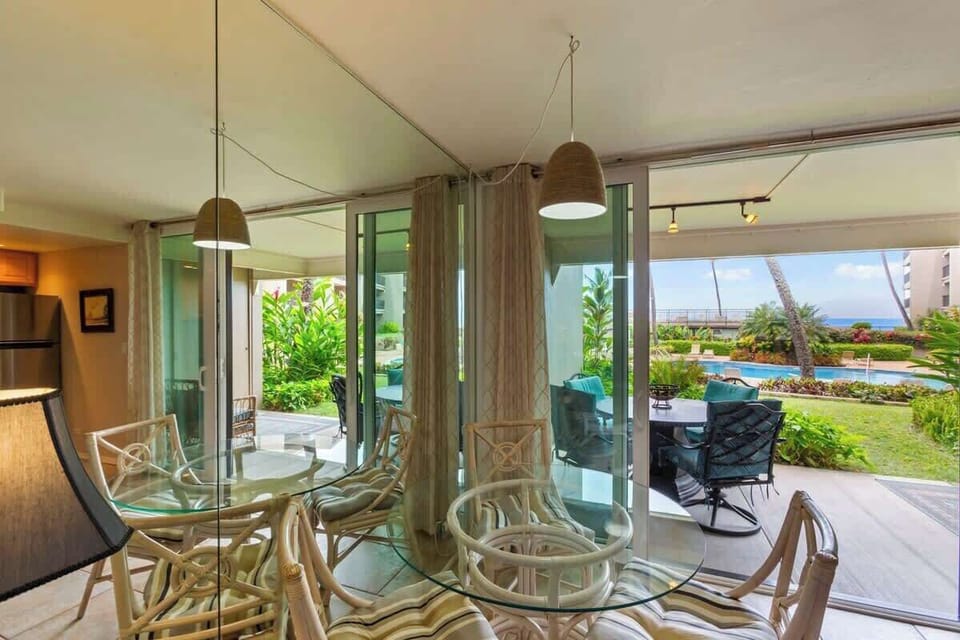 Interior dining table for 4 people.