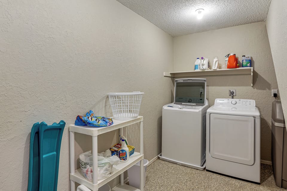 Washer & Dryer | Detergent Provided