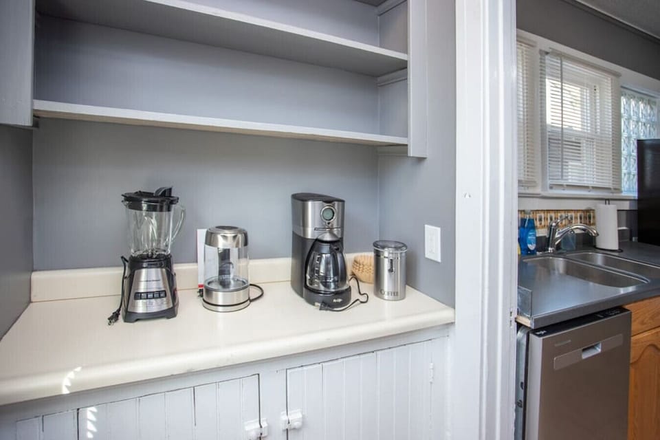 Pantry with Coffee Maker, Blender, Kettle, Toaster