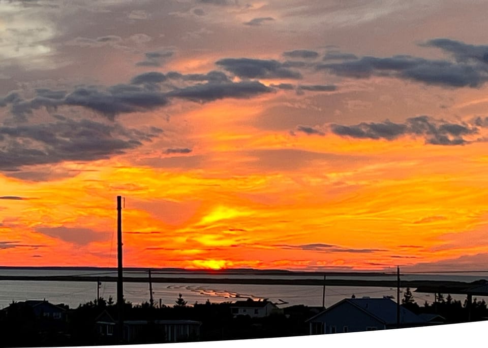Sunset from the front deck