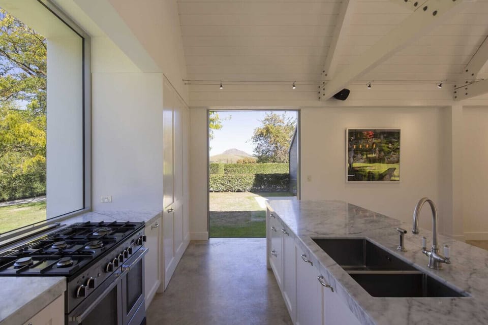 Double oven, gas cooktop, large fridge/freezer, coffee machine and a plethora of small appliances