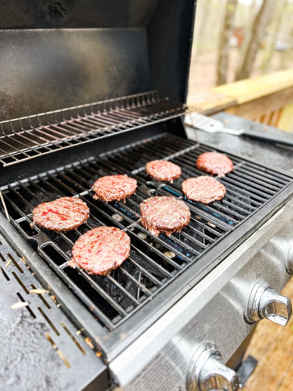 Grill on back porch with propane provided.