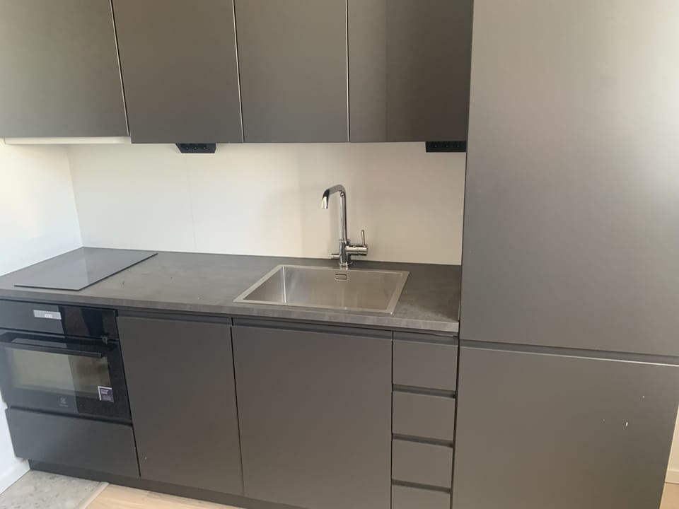 Apartment | Private kitchen | Fridge, microwave, oven, stovetop