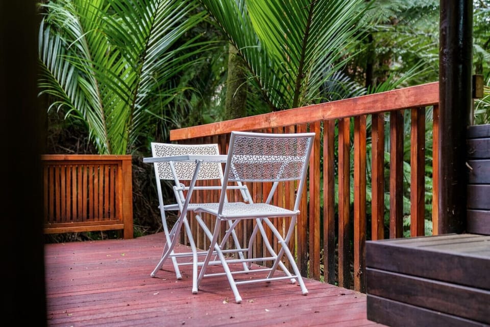You can sit outside on the patio for your morning coffee or evening drink.
