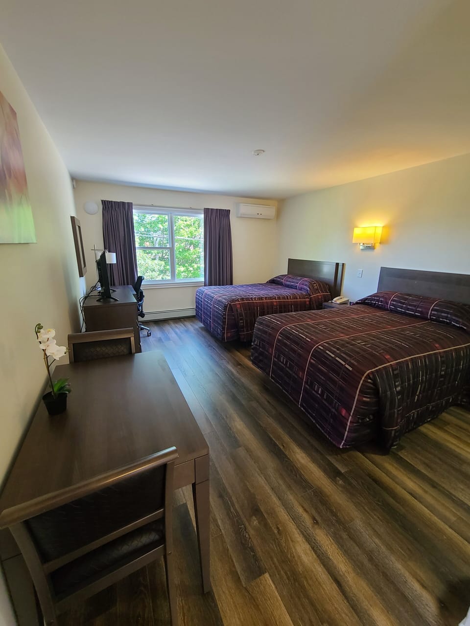 Deluxe Double Room, 2 Double Beds, Non Smoking, Refrigerator & Microwave | Desk, laptop workspace, blackout drapes, free WiFi