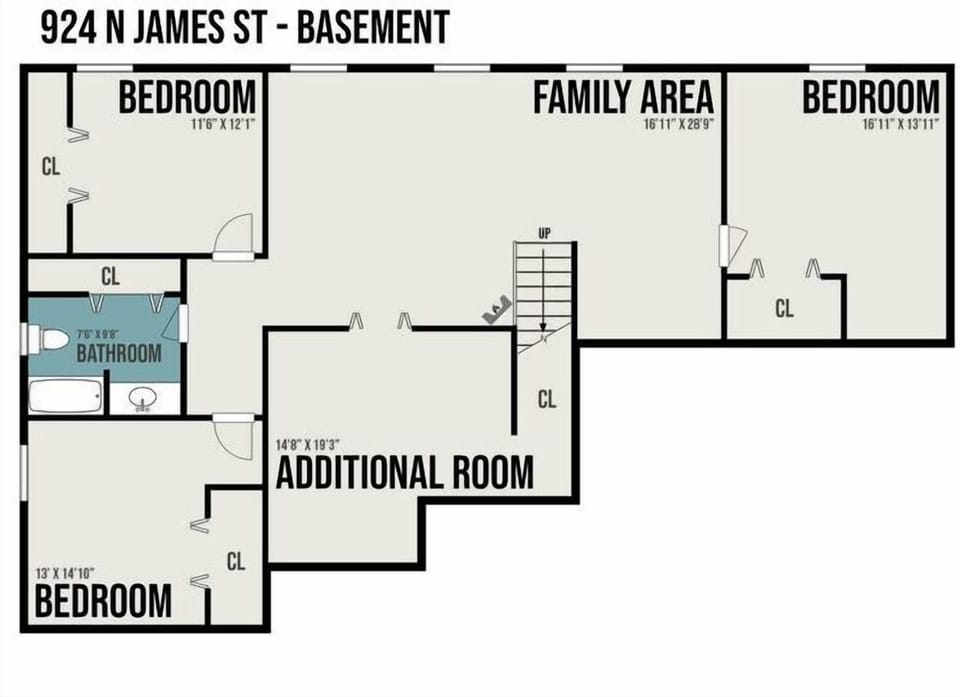 Downstairs floorplan