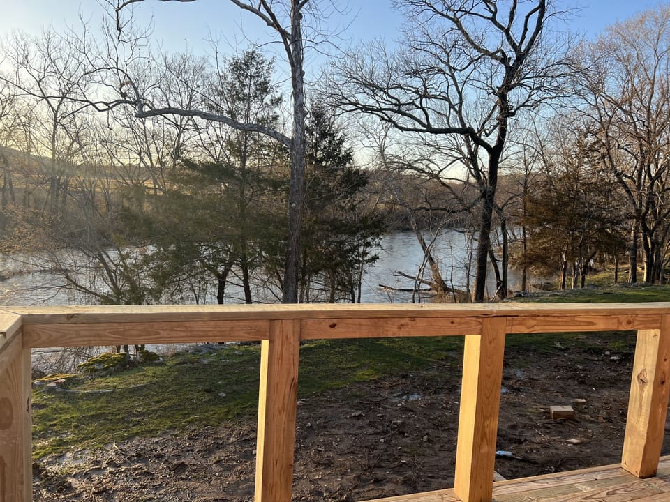View of flint creek from the deck! 

