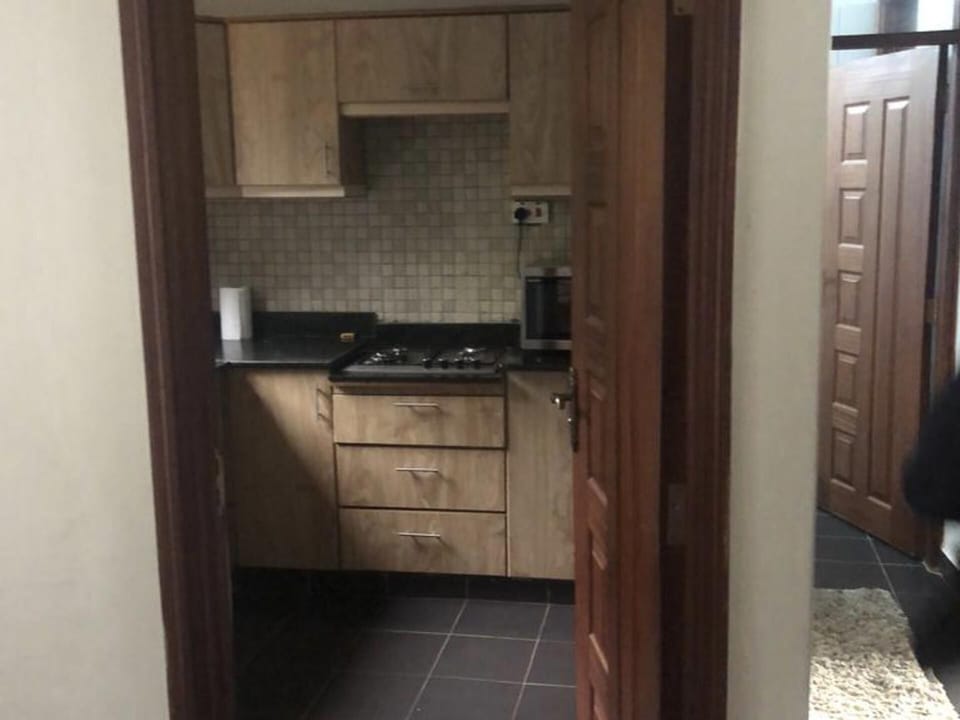 Apartment | Private kitchen | Fridge, microwave, oven, stovetop