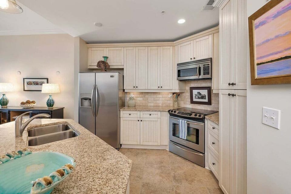 Kitchen with stainless appliances