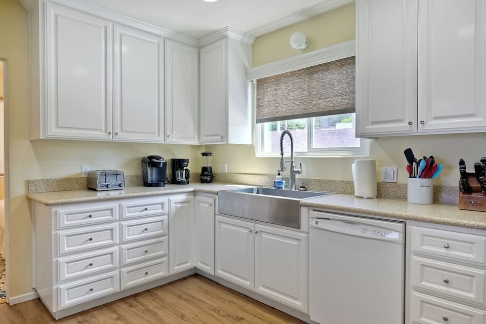 Toaster, coffee maker, blender, and more