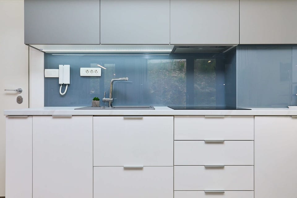 Apartment (1 Bedroom) | Private kitchen | Microwave, oven, stovetop, dishwasher
