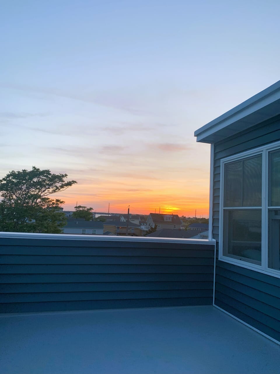 Large deck with view
