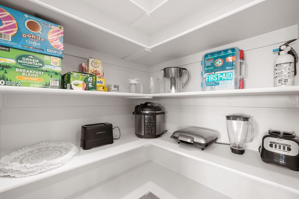 Whip up your culinary magic in this charming kitchen haven.