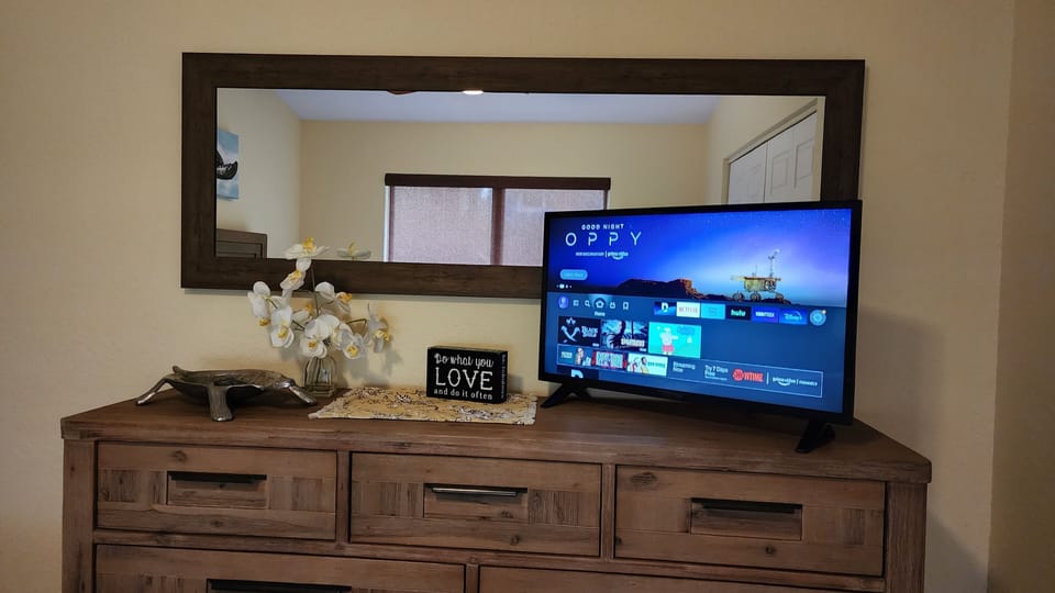 Bedroom #3 with new large TV added