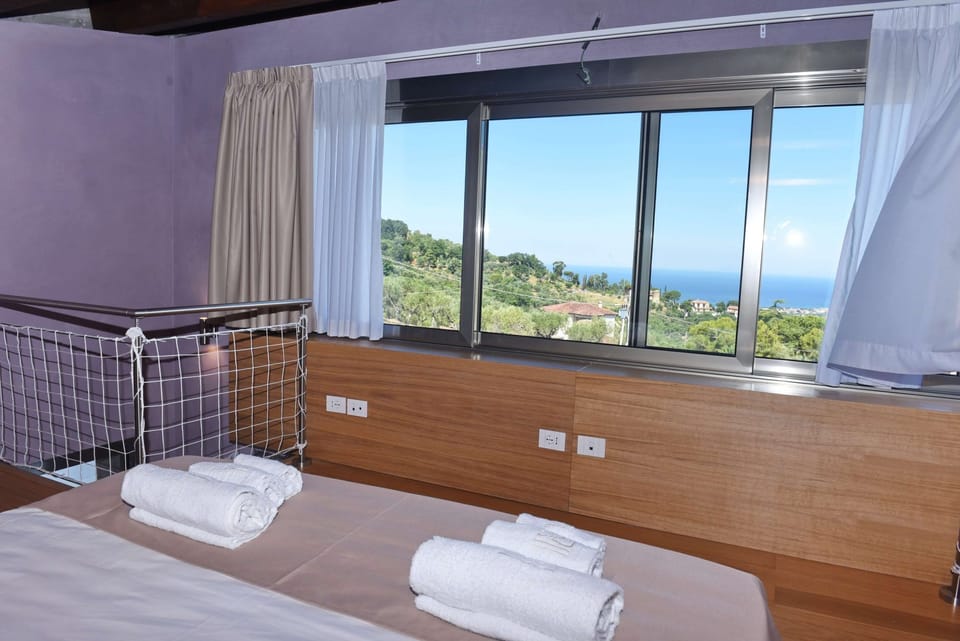 Deluxe Duplex, Pool Access, Sea View | Minibar, in-room safe, soundproofing, free WiFi
