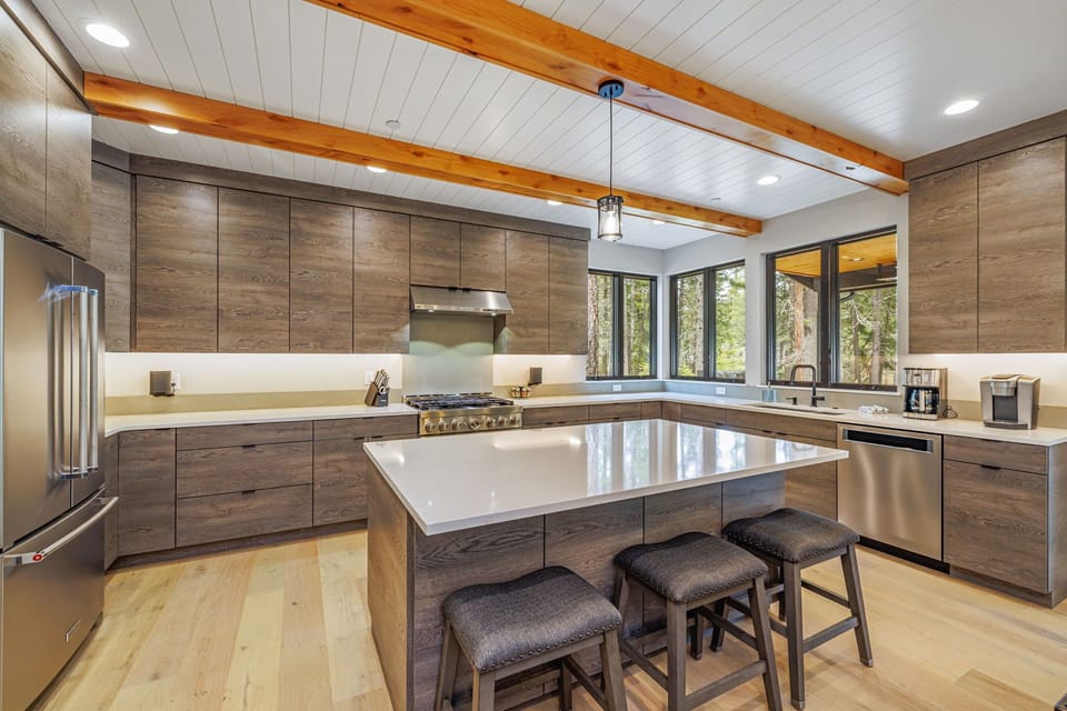 Kitchen – Gas Range + Island for Hosting + Holiday Cooking