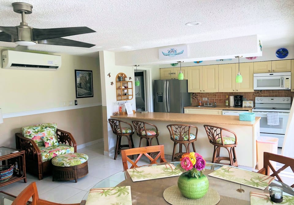 Dining for 4 plus breakfast bar
