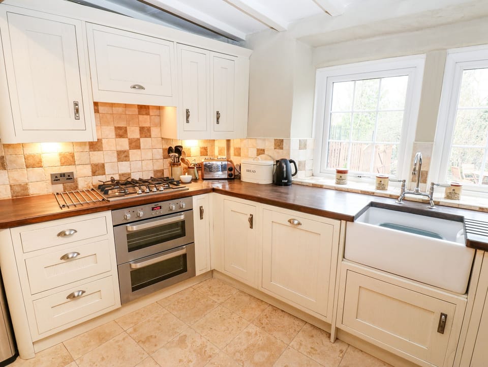 Fridge, dishwasher, electric kettle, toaster