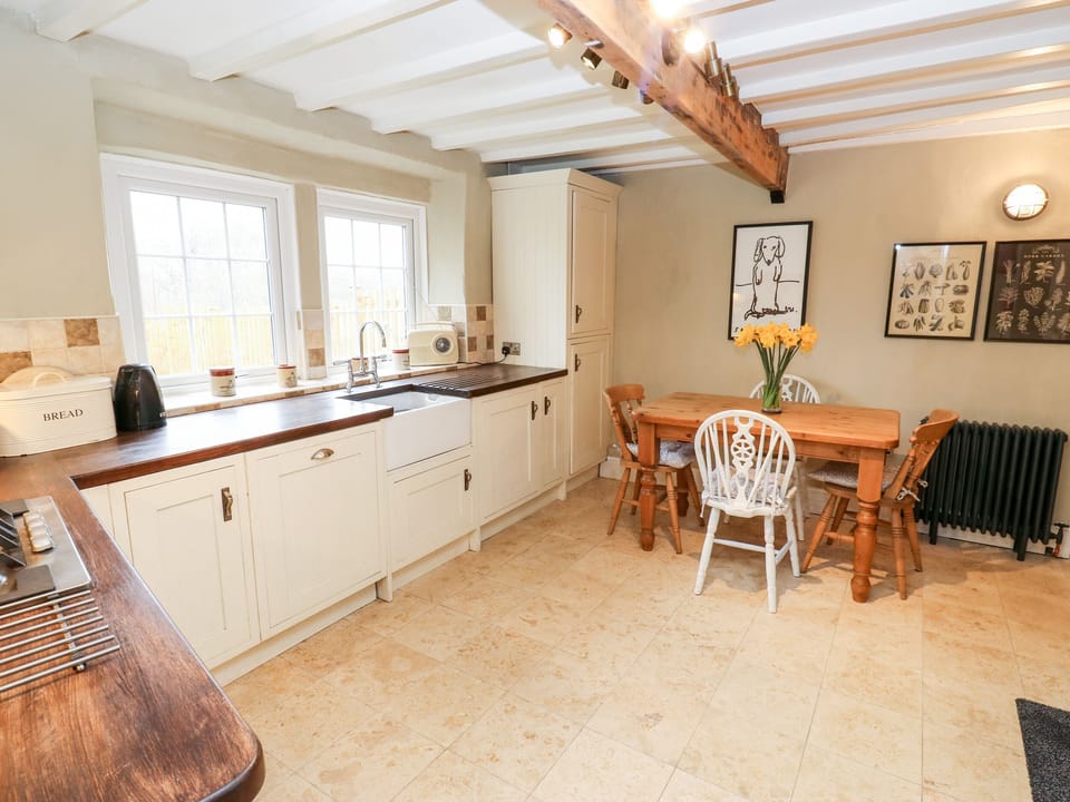 Fridge, dishwasher, electric kettle, toaster