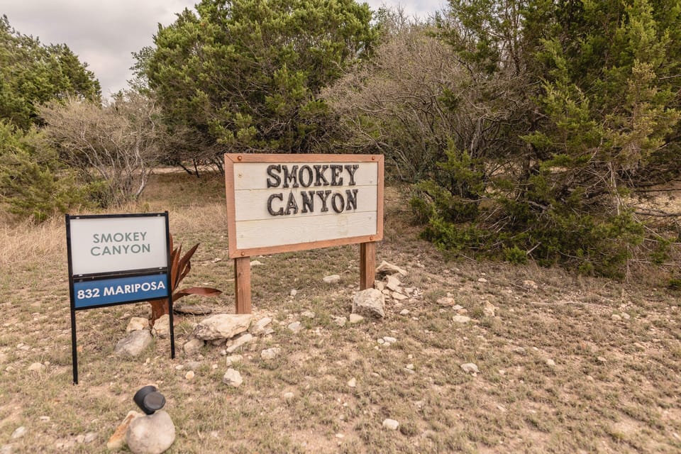 Smokey Canyon entryway sign