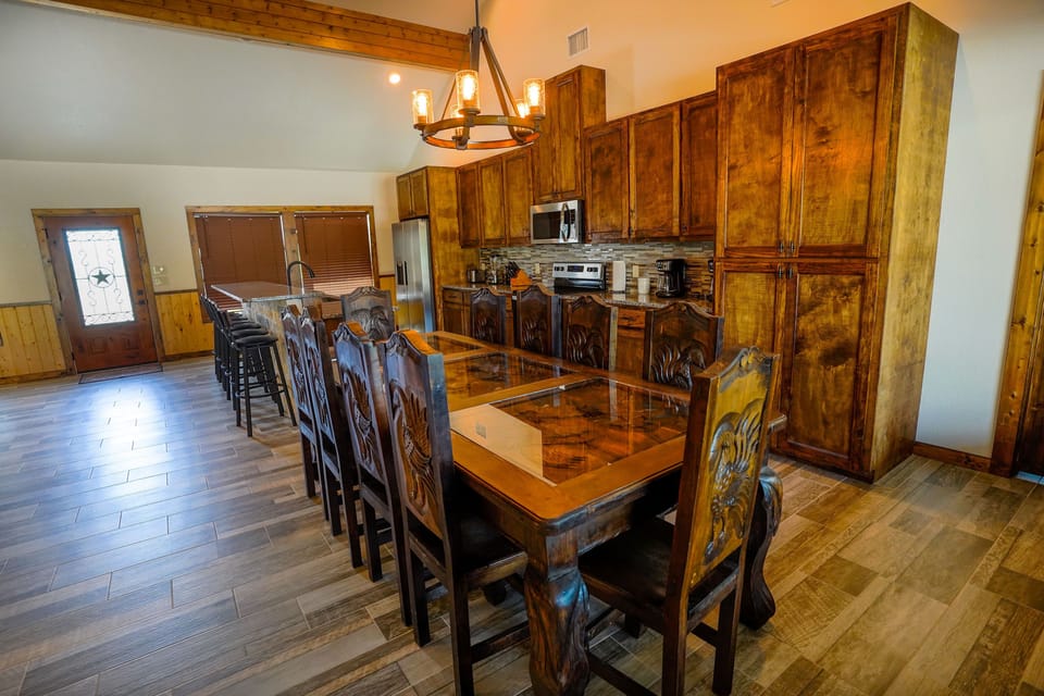 Dining room and kitchen view