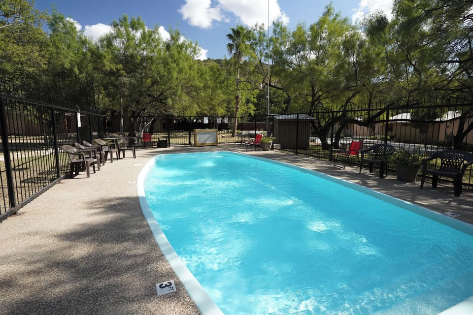 Communal swimming pool view
