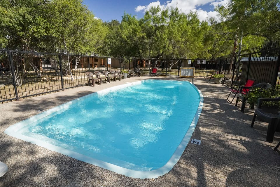 Communal swimming pool view
