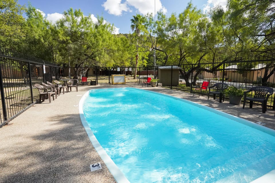 Communal swimming pool view
