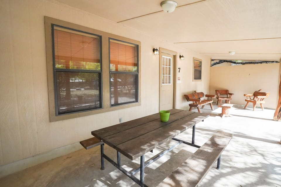 Porch view with seating area
