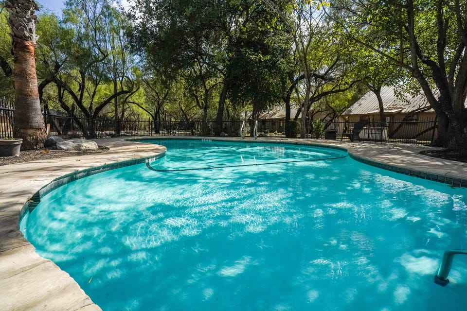Communal swimming pool view