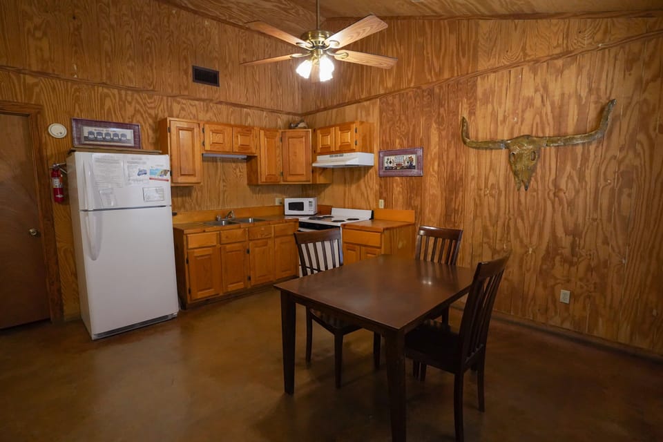 Dining + kitchen view