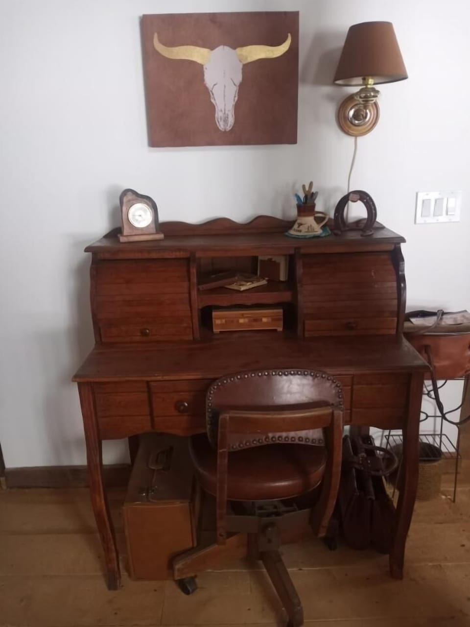 Sit down at the desk and pen a letter about your wonderful vacation.