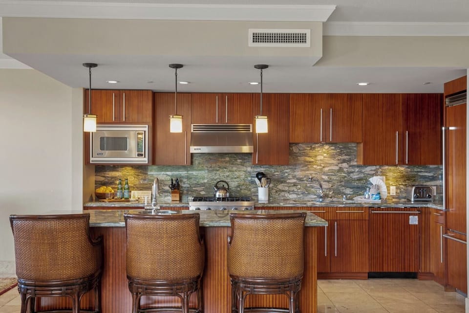 The heart of the home shines through in this stunning kitchen