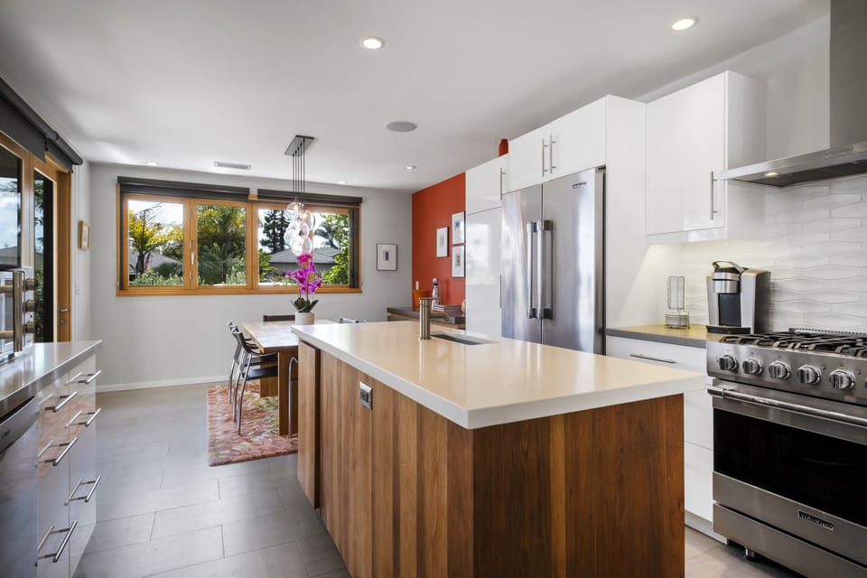 Gorgeous kitchen with every amenity available for guest to use and enjoy.