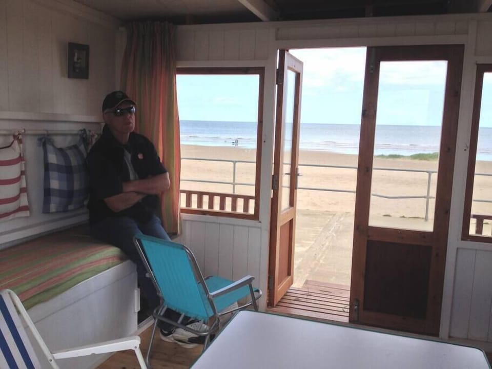 Beach hut available to hire at our local Sandilands beach