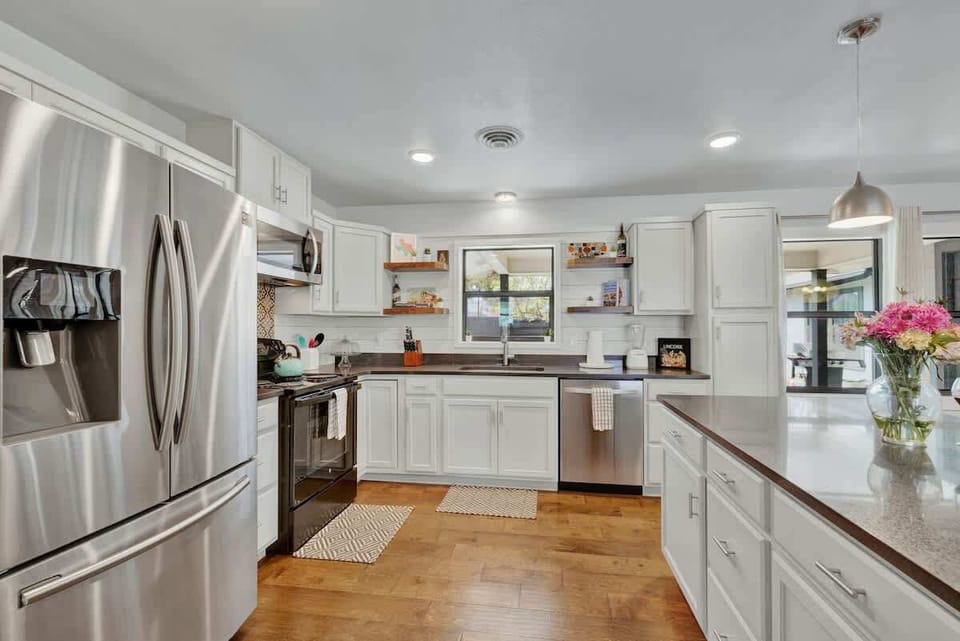Full kitchen with updated amenities.