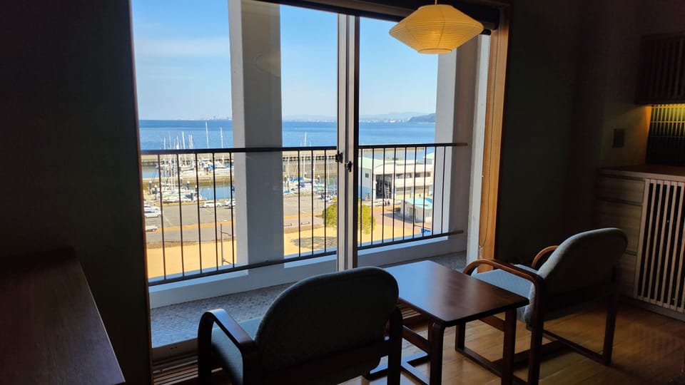 Casual Japanese- Style room, Non Smoking, Ocean view | In-room safe, desk, WiFi (free), bed sheets
