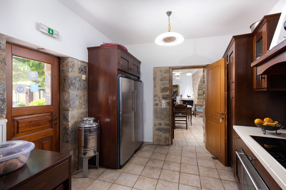 Villa | Private kitchen | Coffee/tea maker, full-size fridge, microwave, oven