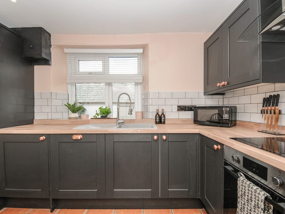 Fridge, dishwasher, electric kettle, toaster